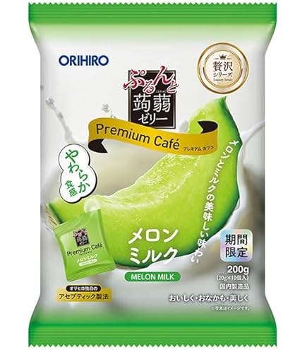 Amazon.co.jp: オリヒロ ぷるんと蒟蒻ゼリー プレミアムカフェ メロン